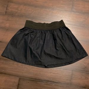 Miley Cyrus x Max Azria XL stretchy faux denim mini skirt